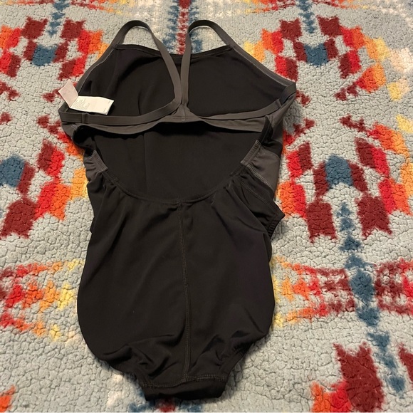 Nike Hydrastrong One Piece Swim Suit Black Women’s Size Medium - Picture 8 of 15